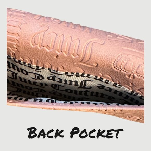 Juicy Couture Backpack & Wallet Set~ Black and Blush Pink (F3) main image 10